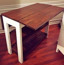 diy drop leaf kitchen island / cart