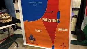 The palestinian territories (west bank and gaza strip) in the east and west. Israel As Palestine Map Draws Anger From Parents 11alive Com
