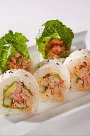 Spicy Lobster Roll Lobster Sushi Roll Recipe Lobster Recipes Lobster Sushi
