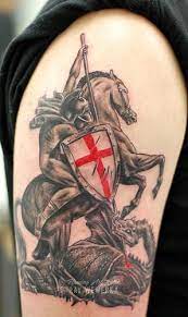 See full list on vadimtattoo.com St George And The Dragon Tattoo Knight Tattoo Tattoos Historical Tattoos