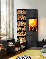 Wood Fireplaces And Heaters Manufactured By Skantherm And Supplied By Oblica Displayed At Selector Au Modern Living Room Interior Wood Heater Fireplace Design