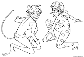 Today, you can see that we are bringing for you a very interesting game from the miculous ladybug and cat noir games category, in which we are sure that you are going to have a great time, because this is a new online coloring game, in which you have to make. Miraculous Ladybug Coloring Pages Coloring Home
