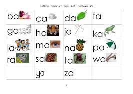 Suku kata terbuka other contents: Latihan Membaca Suku Kata Terbuka Kv