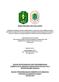 Contoh rancangan aktualisasi cpns guru smp. Rancangan Aktualisasi