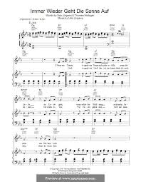 Wann geht die sonne auf gießen. Immer Wieder Geht Die Sonne Auf By U Jurgens Sheet Music On Musicaneo