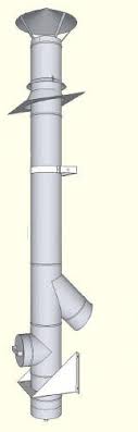 Cos Fum Inox Simplu Neizolat D 200 Mm H 10m Calor