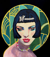 Candle in the Night Sky" 16x20 mixed media