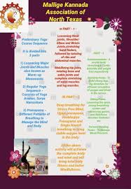 Also, each pose has a plethora of health benefits. Mallige Kannada Association Of North Texas Usa Publications Facebook