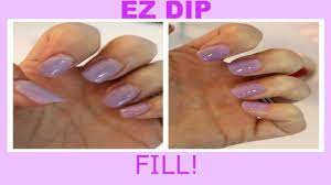 52 Weeks Of Beauty 2015 Week 6 Ez Dip Fill At The 2 Week Mark Dipped Nails Acrylic Nails At Home Curved Nails