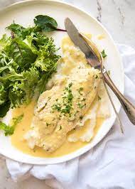 Baked Fish With Lemon Cream Sauce Recipe Lemon Cream Sauces Baked Fish White Fish Recipes