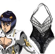 Amazon.com: Anime JoJo 5 Golden Wind Bruno Bucciarati Cosplay Costume  Lingerie lace top Inner Jumpsuits (3XL): Clothing, Shoes & Jewelry
