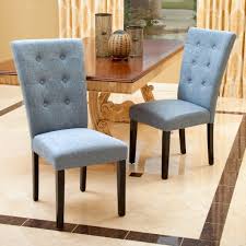 Leather— our leather chairs instantly elevate the look and feel of any space. Blue Denim Fabric Dining Chairs Set Of 2 Nh002592 Noble House Furniture