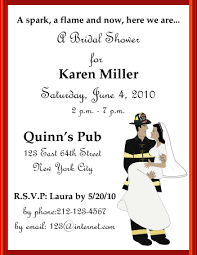 Fireman Theme Bridal Shower Invitations Firefighter Wedding Firefighter Wedding Themes Fireman Wedding