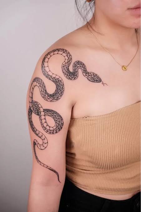 9. Snake - 3 of Spades Hanoi Tattoo