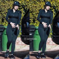 There are so many amazing clothes, but i didn't want to wear . Adele Was Seen In La Wearing Black Athletic Top And Leggings After Gym Sessions February 12 2020 Los Angeles C Adele Photos Wearing Black Athletic Top