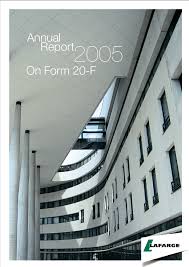Powered by topgen series sdn. Lafarge 20 F Annual Report 2005