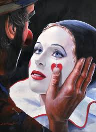 LEIGHTON JONES Emmett Kelly Painting sold at auction