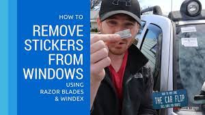 How to remove your custom window decal parking permit: How To Remove Stickers From Auto Glass With Razor Blades Youtube