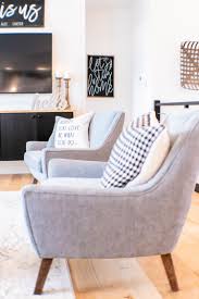 Modern Farmhouse Decor And Interior Styling With Gray Modern Sitting Chairs A Accent Chairs For Living Room Modern Farmhouse Living Room Farm House Living Room
