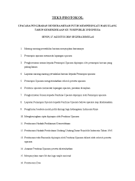 *merupakan acara kedua pembacaan kalam ilahi. Teks Protokol Pdf