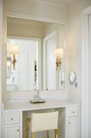 Virginia Road Long Long Design Bathroom With Makeup Vanity Built In Vanity Bathroom Color Schemes