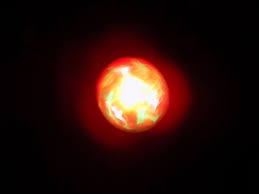 Orb Red Glowing Fire Ball Light Laser Sun Ball Lights Laser Lights Red Fire