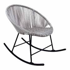 Big easy stackable gray plastic frame rocking chair (s) with solid seat. Charles Bentley Bali Rocking Chair Grey Wilko