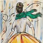 Paint Nite: Girl on a Windy Autumn Day