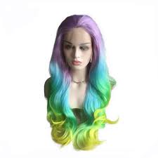 A Mermaid Wig Completes The Look Of A Mermaid Costume Synthetic Lace Front Wigs Mermaid Wig Lace Front Wigs