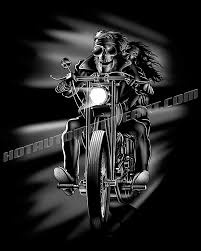 Skull Motorcycle Night Rider Artwork Bike Artwork Bike Art Motorcycle Artwork