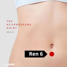 Golden Monkey Healing - This point is located on the mid-line of the abdomen, about 1 ½ thumb-breadths directly below the belly button. Ren 6 can be used to help with abdominal