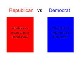 I've been looking for democratic descriptions of our ideals of freedom. Political Parties Republican Vs Democrat What Does It Mean To Be A Republican What Does It Mean To Be A Democrat Ppt Download