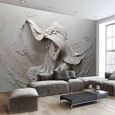 Cheap Custom Wallpaper Buy Quality Wallpaper 3d Directly From China Bedroom Wallpaper Suppliers Custom Wallp Plaster Art Plaster Wall Art Modern Art Abstract