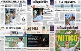 Trend Google: prime pagine quotidiani