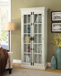 Sauder home plus storage cabinet swing out door brown. 2 Door Tall Cabinet Antique White Coaster Fine Furniture