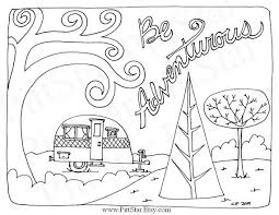Pin By Sheila On Embroidery In 2021 Camping Coloring Pages Coloring Pages Christmas Coloring Pages