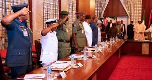 Aso rock presidential villa in abuja has been invaded by a gang of armed robbers who escaped with a lot of money and items. May 29th Inauguration Buhari Meets Security Chiefs In Aso Rock Villa Eparliament Ng Latest News And Updates From Nigerian Parliament
