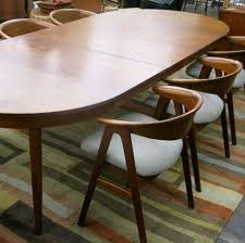 Antique tiger oak arts & crafts, gothic detail 5 pc. Small Nail Spa Salon Interior Design Oval Table Dining Midcentury Modern Dining Table Mid Century Dining Room Tables