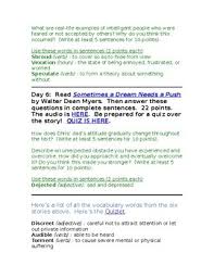 It is a dream deeply rooted in the american dream. Distance Learning Story Unit For 7th 9th Grades By Orrin Curtis Tpt