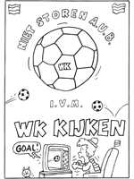 Meer dan 1000 kleurplaten die iedereen gratis kan printen en kan inkleuren. Voetbal