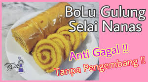 Bolu gulung isi selai nanas lembut dan ni bolu gulung isi selai nanas. Resep Bolu Gulung Selai Nanas Premium Tanpa Pengembang Youtube