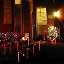 Candy Cane Solar Pathway Stake Light Loviver Indoor Christmas Lights Outdoor Christmas Lights Unique Christmas Decorations