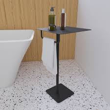 Black Bath Stand Shelf Small Bathroom Table Soak Com Bathroom Table Small Bathroom Table Amazing Bathrooms