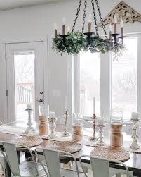 Farmhouse Dining Room Rustic Glam Farmhouse Tablescape Diy Farmhouse Table Mercury Glass Dining Room Centerpiece Rustic Dining Room Dining Table In Kitchen