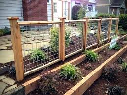 Decorative Wire Fence Panels Beautiful Hogwire Fence Hog Wire Fences Hog Wire Panel Fence Plans Backyard Fences Fence Landscaping Garden Fence