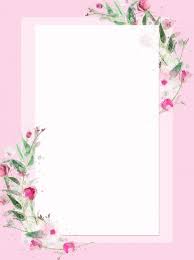 Flowers Pink Border Background Flower Frame Flower Backgrounds Floral Border Design