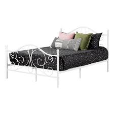 Greenhome123 heavy duty metal platform bed frame in size twin full queen king. South Shore Summer Breeze Complete Full Metal Platform Bed White 12155 Rona