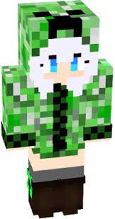 An Anime Creeper Girl Minecraft Anime Girls Minecraft Skins Creeper Minecraft Anime