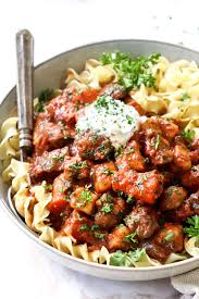 Food and wine presents a new network of food pros delivering the most cookable recipes and delicious ideas online. Hungarian Goulash With Buttered Noodles