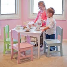 Kidkraft Nantucket Pastel Table And Chair Set Activity Tables At Hayneedle Toddler Table Kids Wooden Table Table And Chair Sets